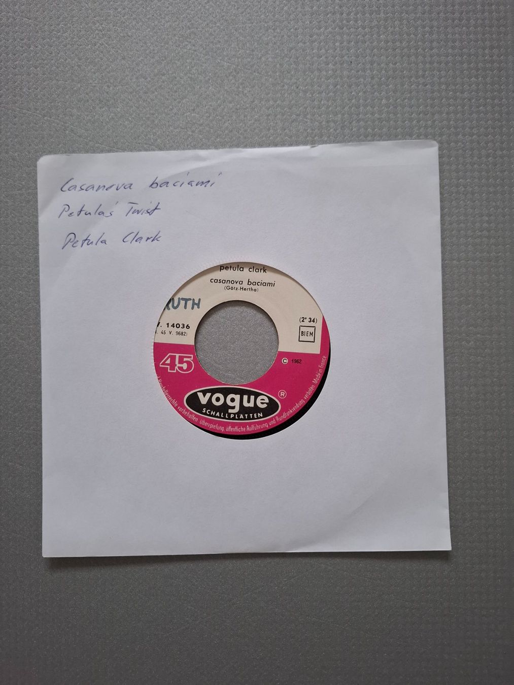 Dischi in vinile: Petula Clark - Casanova Baciami – Usato da Arbon venduto da pendulum