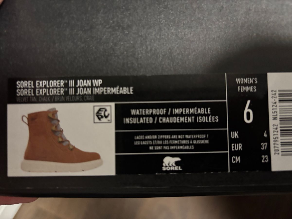 Sorel Scarpe da donna: SOREL EXPLORER" III JOAN WP – Nuovo e nell'imballaggio originale da Wiesendangen venduto da linktheduude 6