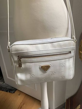 Exklusives Original Mollerus Umhängetasche weiss