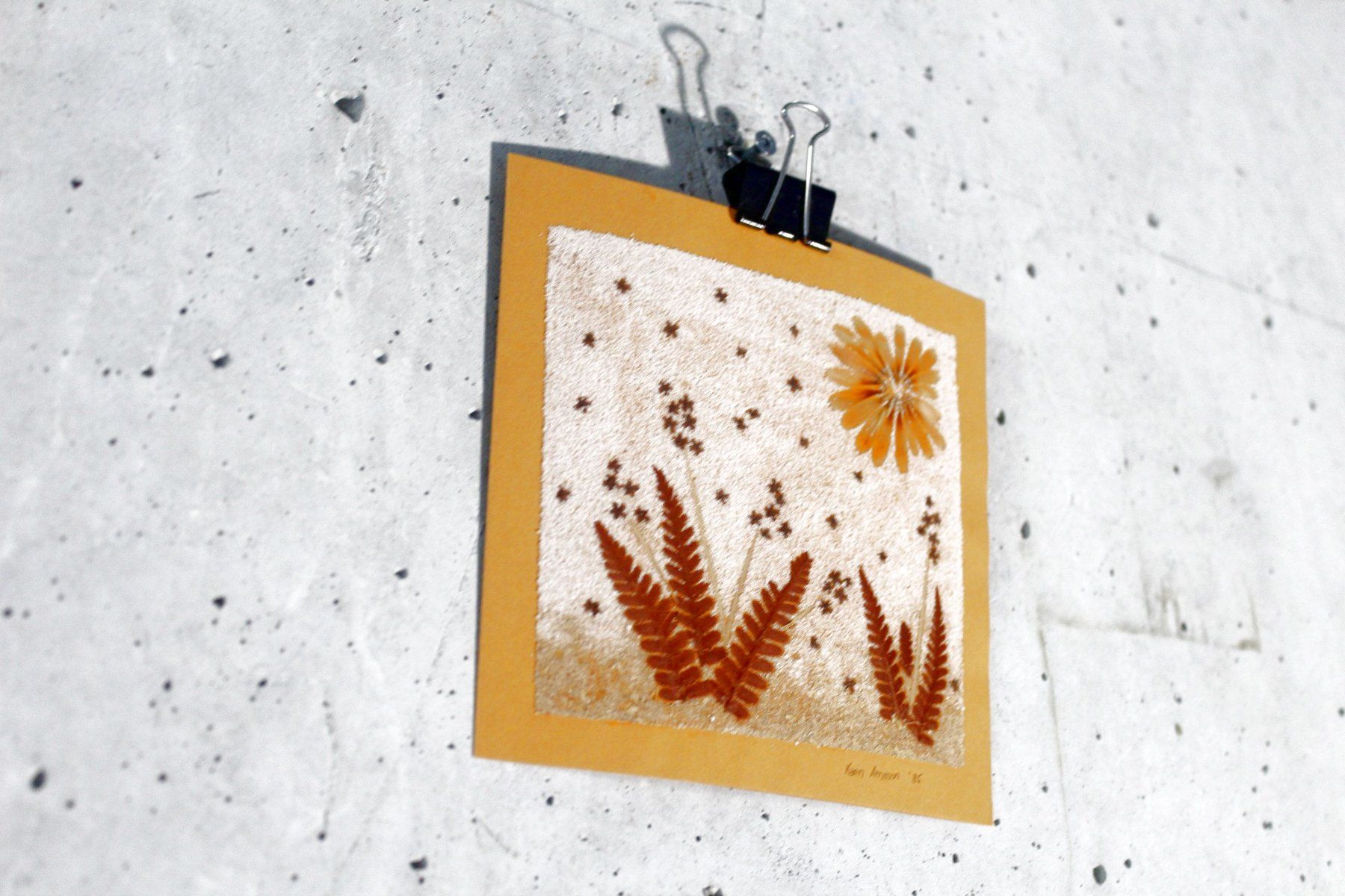 Dipinti: KARIN AMMON, Collage / Objektbild, Florales, 1985, signiert – Usato da Bern venduto da Vitaneuf 6