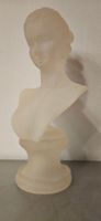 Büste schöne Frau Lucite mattierte Statue Frauenbüste