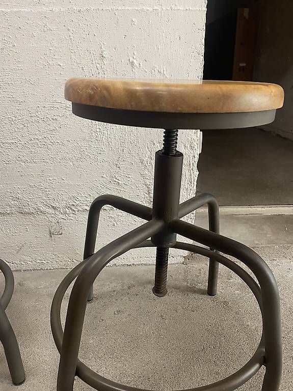 Sgabelli: Retro Fabrik Hocker höhenverstellbar – Usato da Dübendorf venduto da rocki07 3