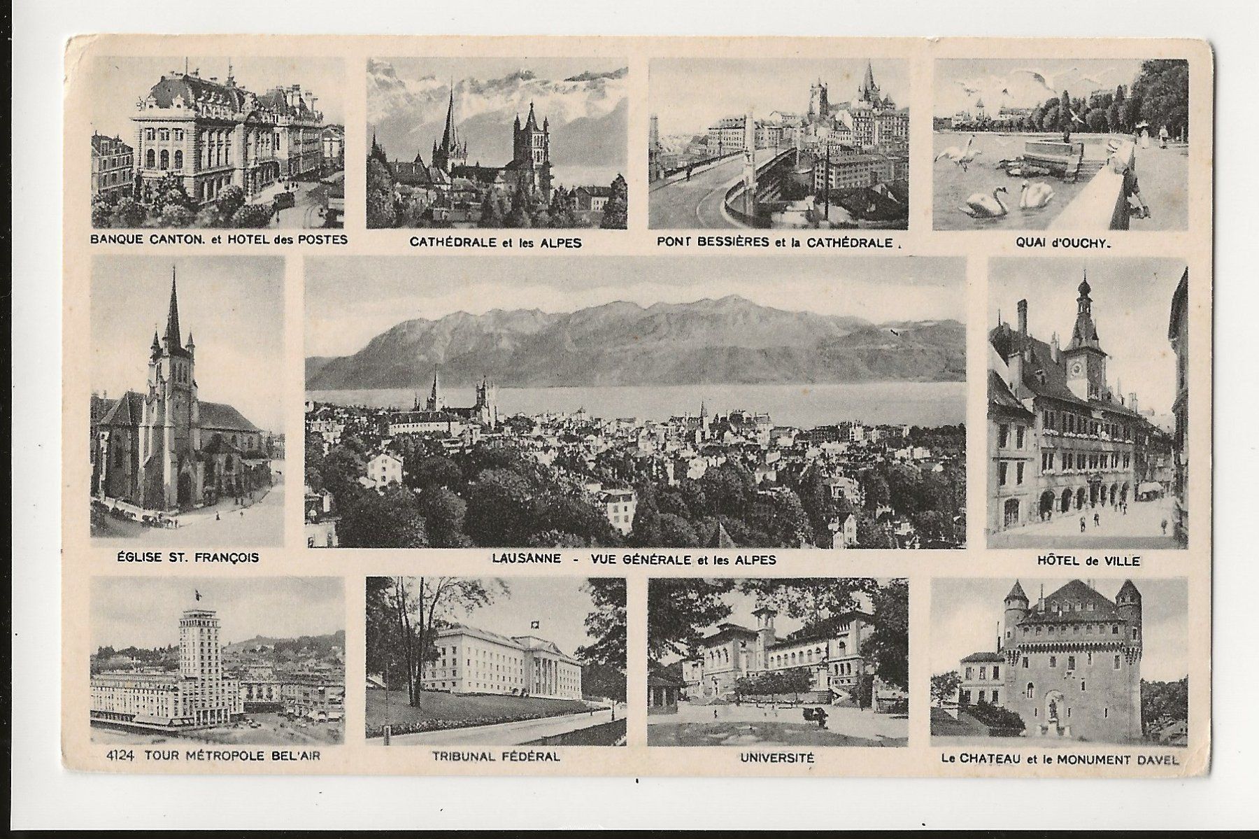 Ansichtskarten: AK ca. 1920 Lausanne, Edition Jaeger Geneve – Gebraucht aus Greifensee von 315WDO