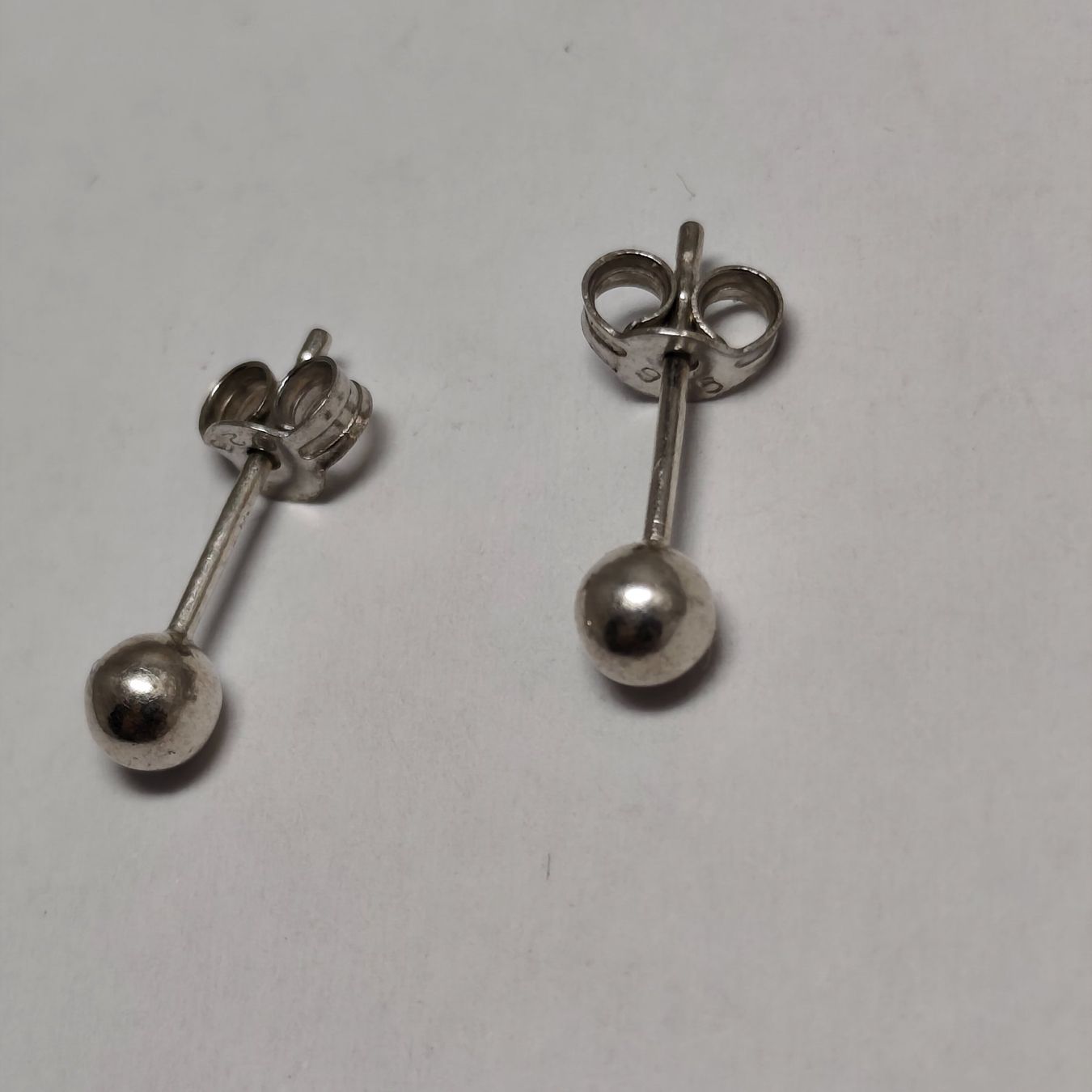 Boucles d'oreille: Vintage Silver silber Stud Earrings Boucles d'Oreilles #A4 – D'occasion à Châtelaine par Tropic.Watch2 5