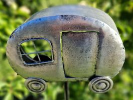 Wohnwagen Gartenstecker Metall 123 x 16 x 14 x 6cm