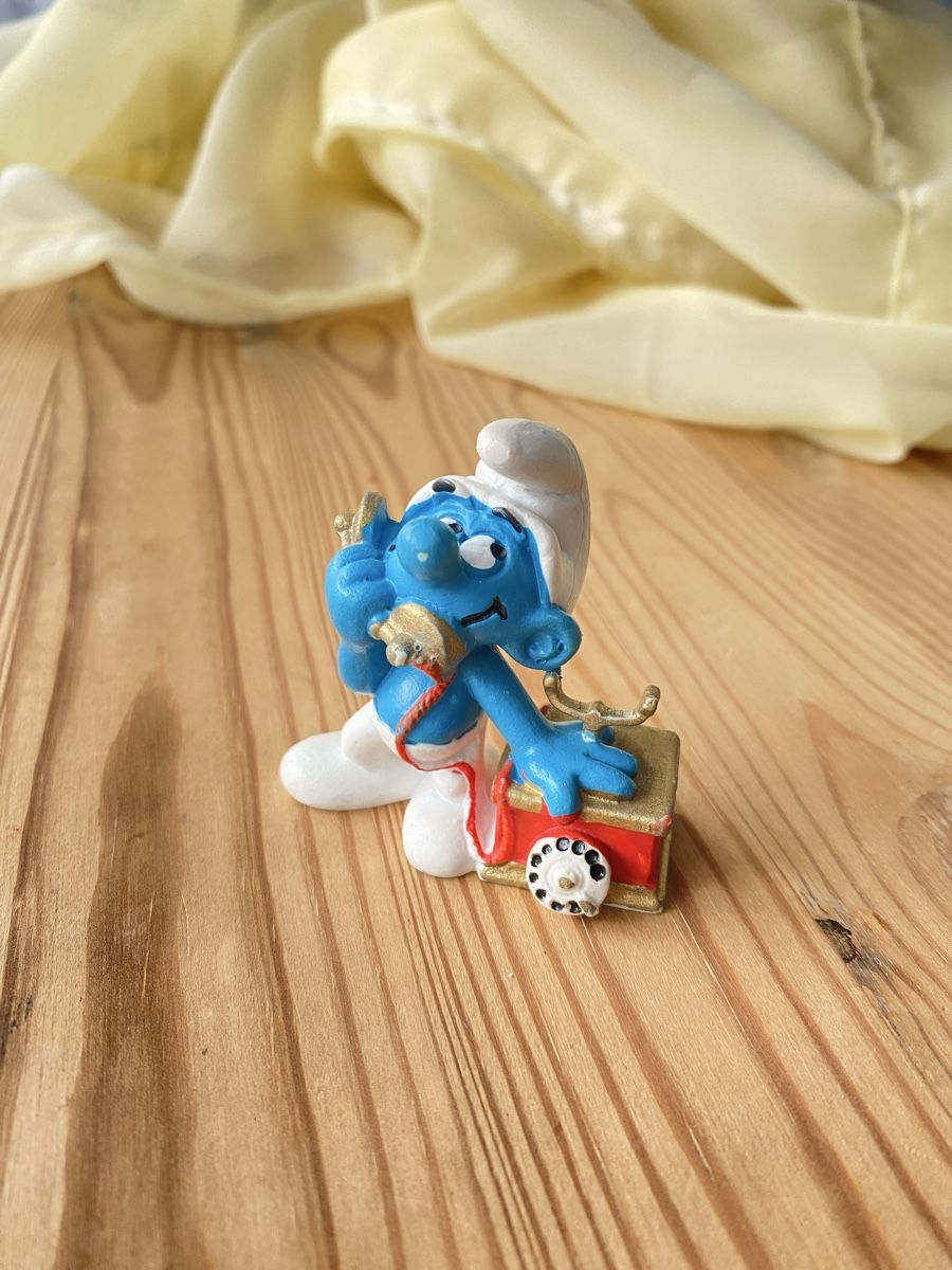 Schleich Statuette: Schlumpf Telefon – Usato da Fehraltorf venduto da Marian4