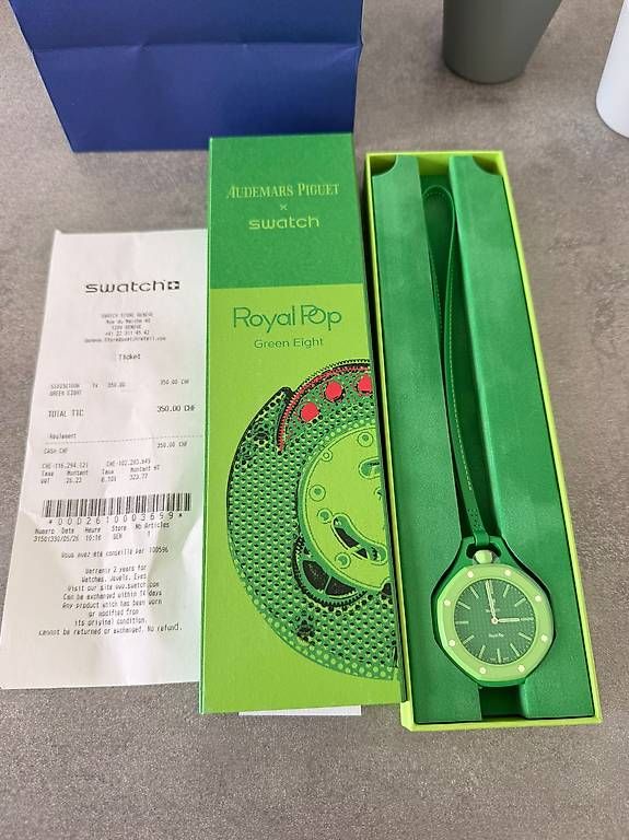 Orologi: Swatch X AP - Royal Pop - Green Eight  – Usato da Carouge GE venduto da mvi_8xfx