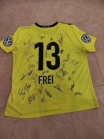 Fcb FC Basel Trikot mit Unterschriften Grösse XL