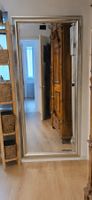 Großer Design-Spiegel 180 x 80 cm – Silber-Champagner-Rahmen