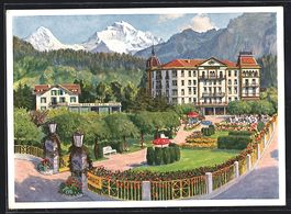 Interlaken, Eden-Hotel mit Garten