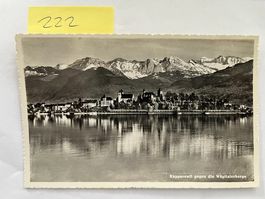 Ansicht Rapperswil gegen die Wägitale-Alpen; 1958
