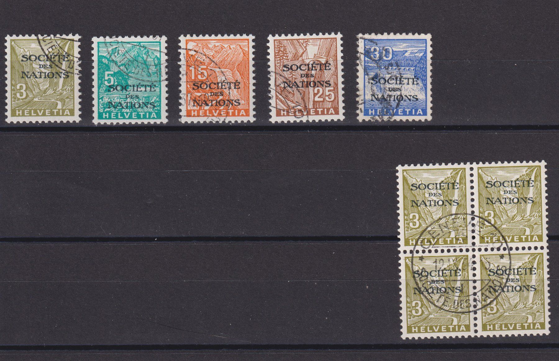 Alle Briefmarken: Dienstmarken SDN – Gebraucht aus Bellach von qsearch