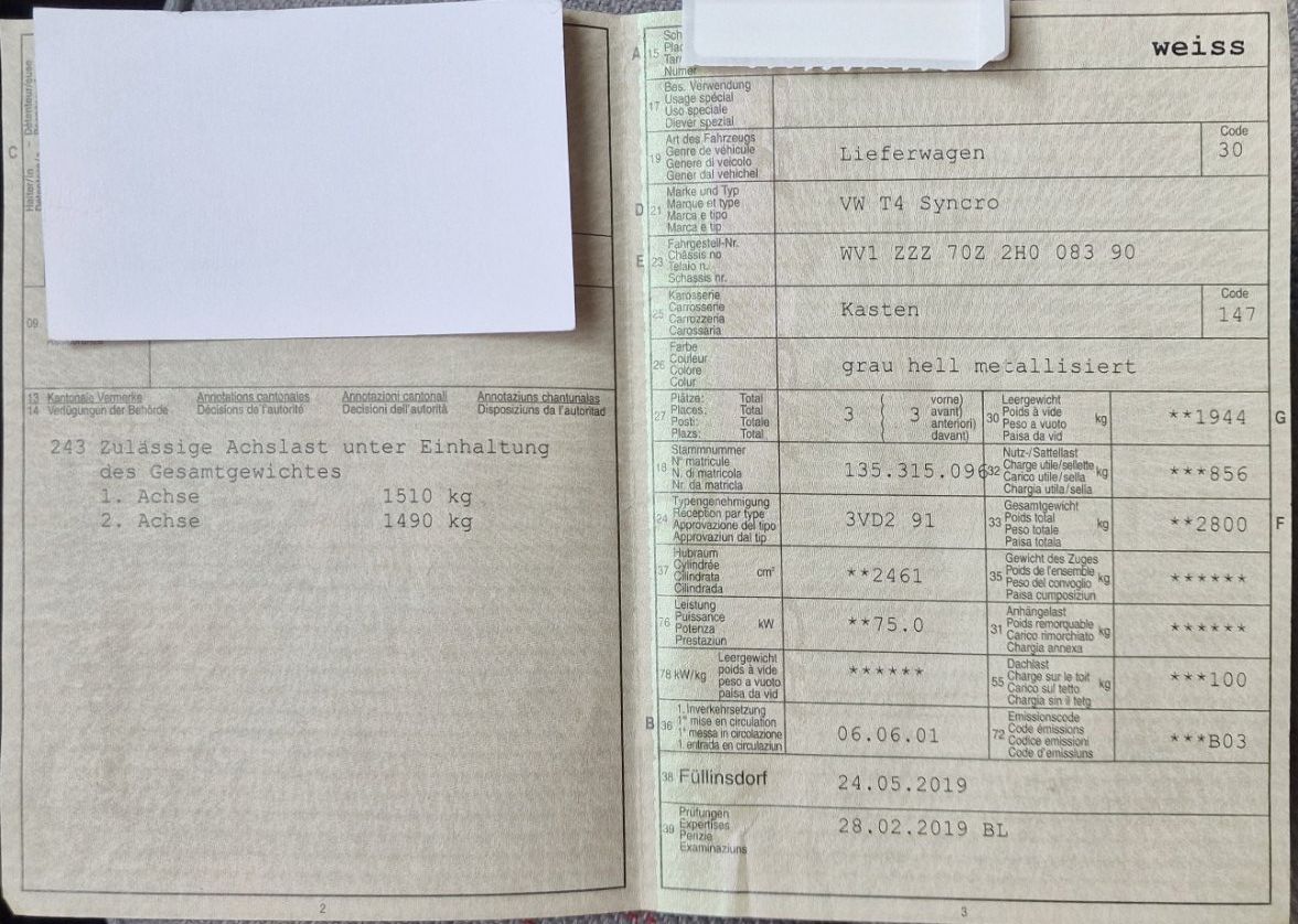 VW Nutzfahrzeuge: VW Transporter T4 Syncro TDI Silber – Gebraucht aus Brislach von poschti1967 6