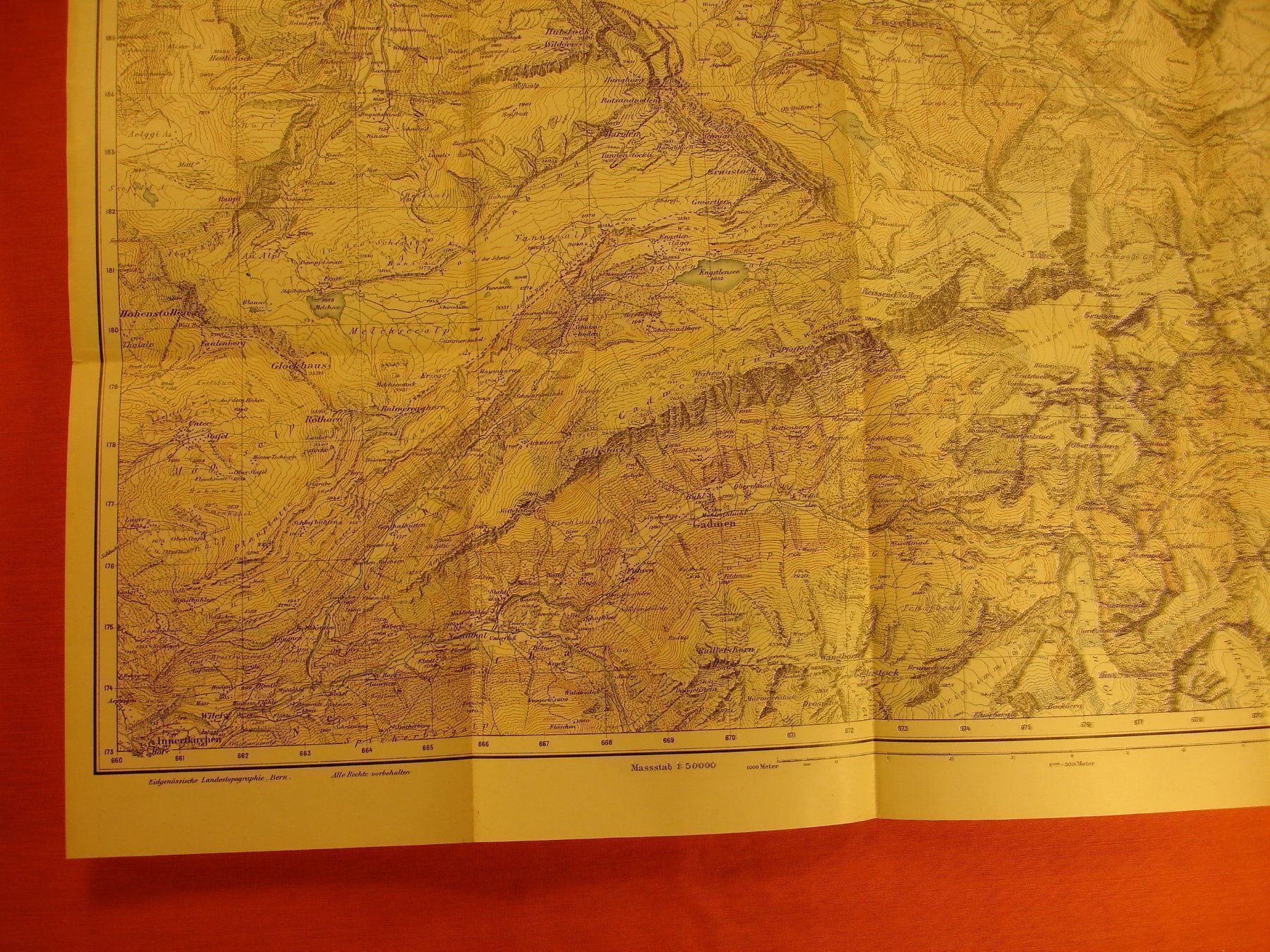 Landkarten & Atlanten: ENGELBERG UND UMGEBUNG 1928 – Gebraucht aus Grüningen von Kartensammler 4