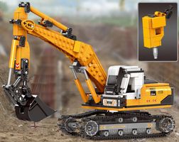 Bagger Bausteinset Figuren | + 1 Minifigur