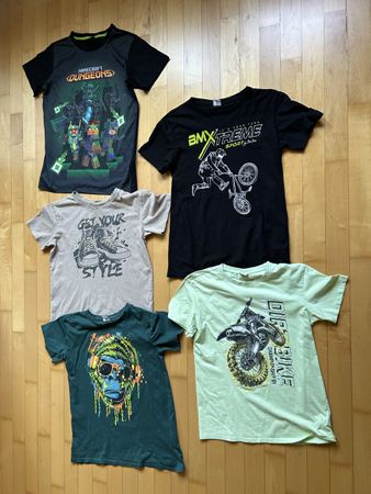Für Jungs: 5 verschiedene Shirts, Grösse 170/176