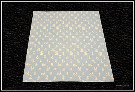 Bandana / Fantasie-Muster / Grau-Beige