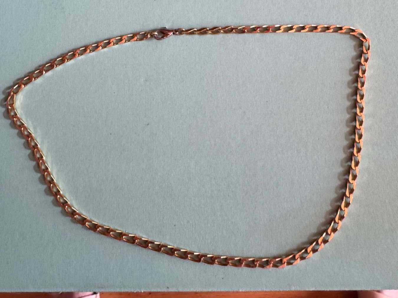 Catenine: Halskette vergoldet mit einfachen Gliedchen England – Usato da Grabs venduto da Dekostuebli