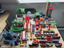 Grand lot train Brio rails et accessoires 