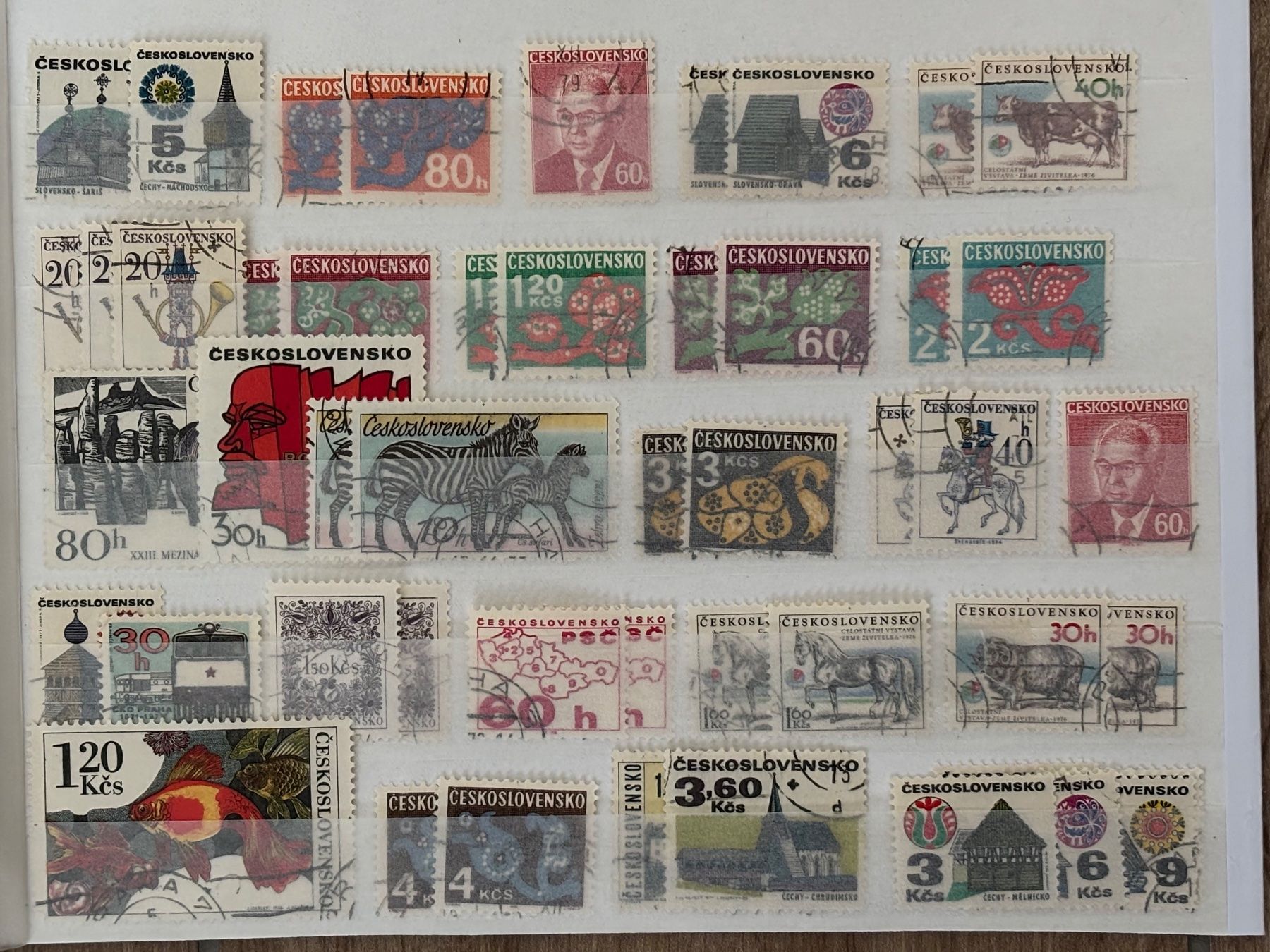 Alle Briefmarken: Kleines Lot. Briefmarken Tschechoslowakei CSSR – Gebraucht aus Esslingen von Danielp 2