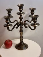 Grosser 5-armiger Kerzenleuchter Kandelaber 32 cm Vintage