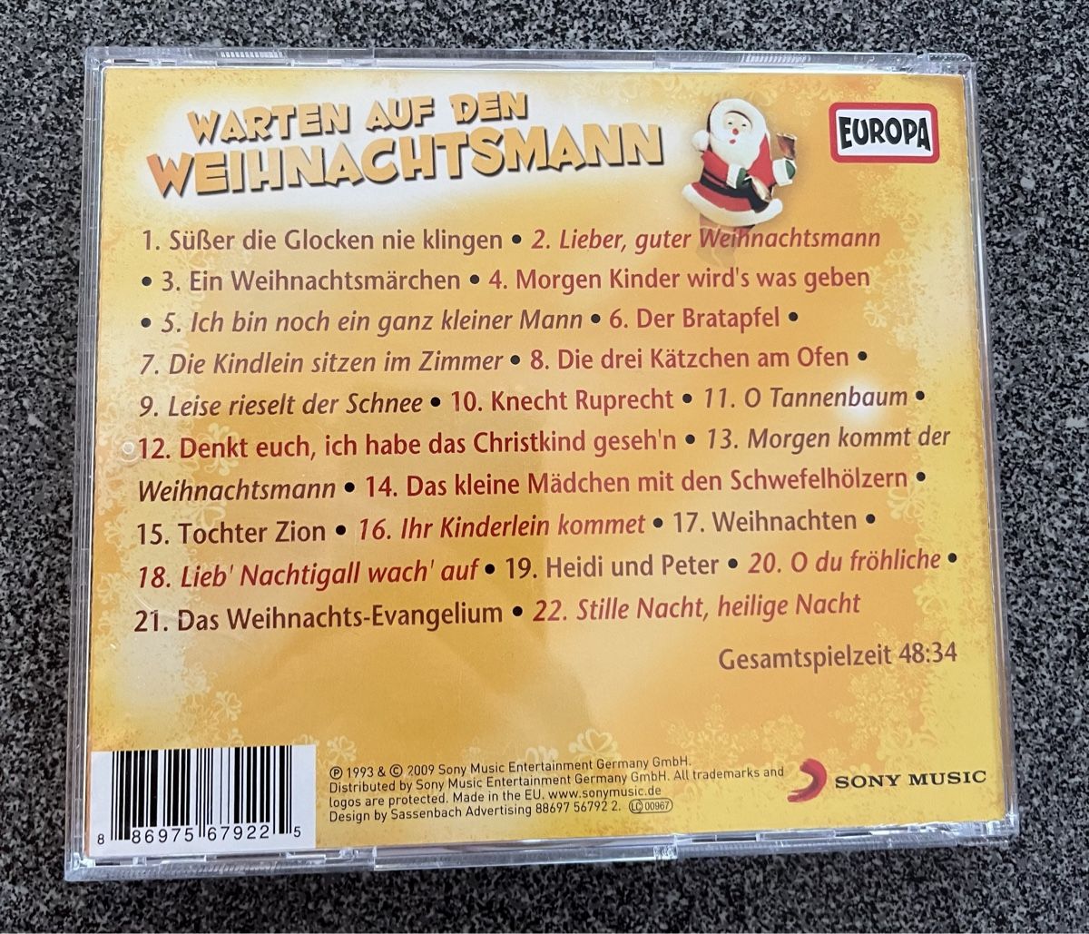 CD: Weihnachts-CD Lieder, Geschichten, Gedichte – Usato da Hünenberg See venduto da spartakus02 1