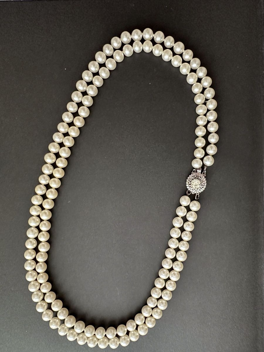 Perle (finte): Zweiteilige Perlenkette vintage – Usato da Zollikon venduto da pan_8jtm 4
