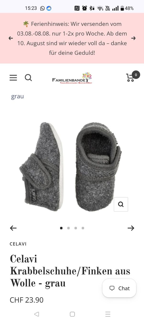 Chaussures garçon: Celavi Finken Wolle Grösse 23-24 – D'occasion à Zürich par sof_f2ts 6