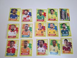 Lot 14 images Panini World Cup 2026 état neuf complet
