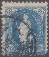 Stehende Helvetia 70A mit Ret. 3.24 "Lückenfüller"