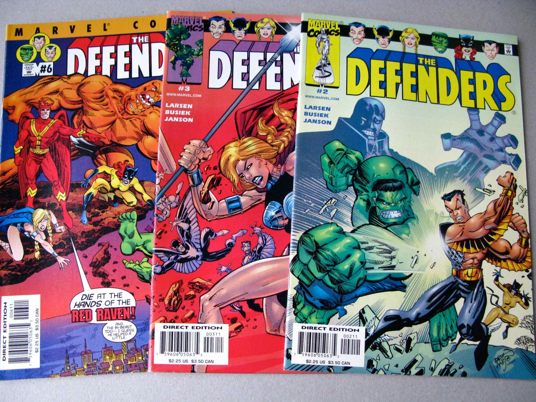 Fumetti: The Defenders  Marvel 2001  3 issues – Usato da Samstagern venduto da Betscha