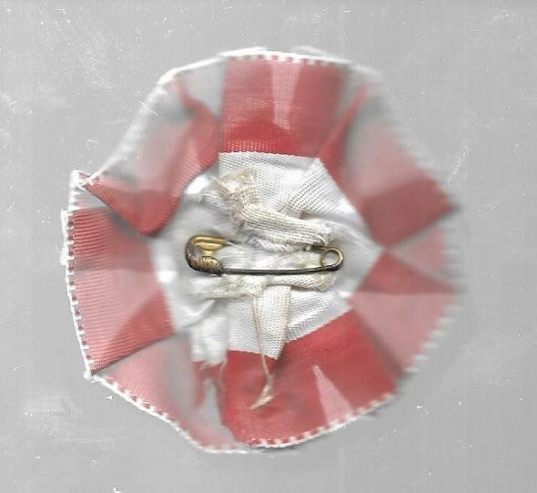 Spille & Fermagli: Abzeichen auf  Rosette: Eidgen. Trachtenfest 1961Basel – Usato da Nidau venduto da Polebloe 1