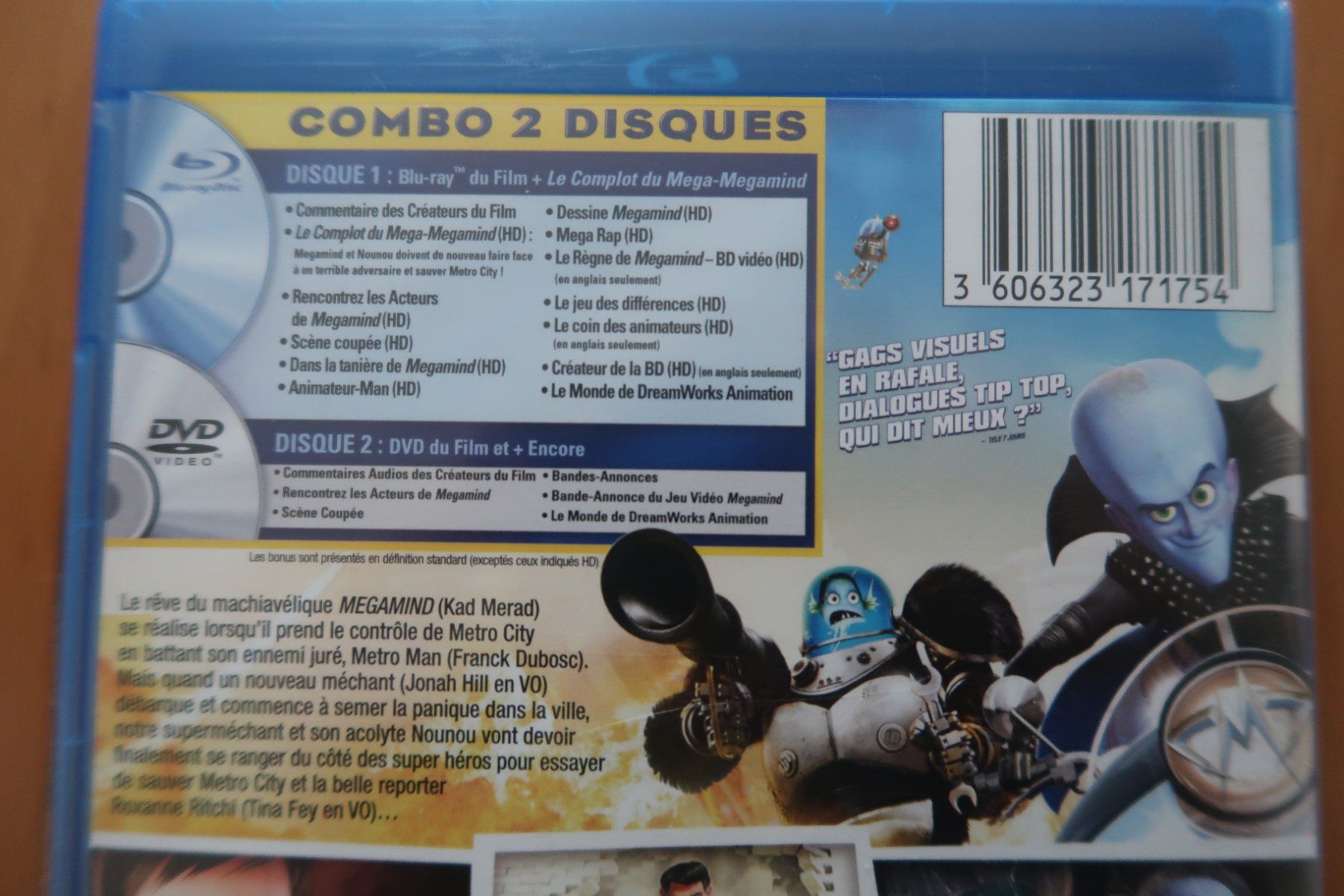 Tutti i DVDs: Blu-ray DVD        MEGAMIND Français Anglais – Usato da Porrentruy venduto da tupatup 6