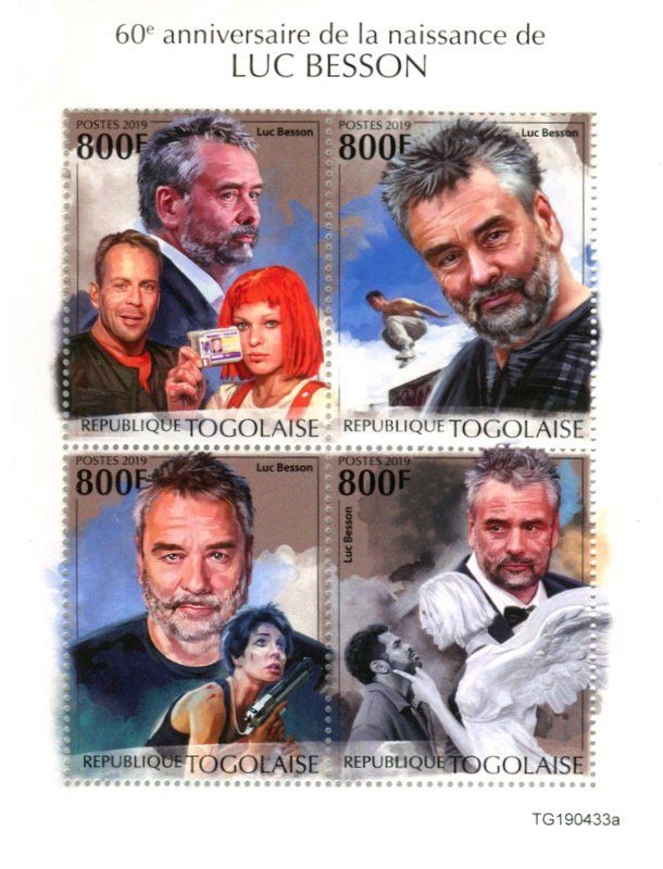 Tutti i francobolli: Block "Luc Besson". Togo – Nuovo e nell'imballaggio originale da Basel venduto da Butsch5