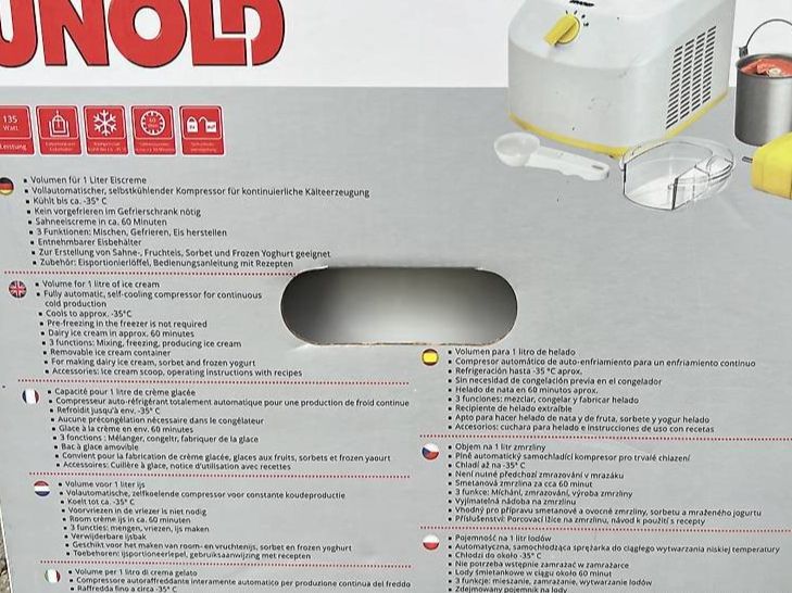 Elettrodomestici da cucina: Eismaschine UNOLD Model 48879 – Usato da Bremgarten AG venduto da 2N1 5