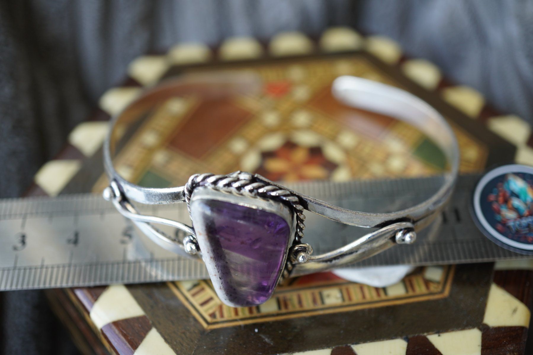 Minerali & Pietre curative: Phantom Amethyst  Arm Spange     ab  1.-     Räumung – Nuovo e nell'imballaggio originale da Eschenbach SG venduto da topstone 1