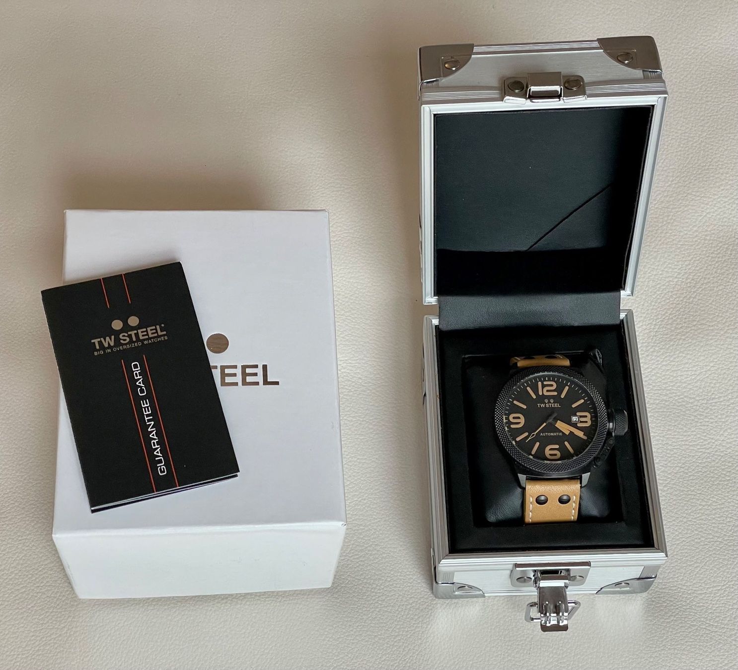 Orologi: TW STEEL CANTEEN LEATHER BLACK CASE AUTOMATIC TWA-202 – Usato da Brüttisellen venduto da eic_bwt5 1