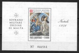 Sovrano Militare Ordine di Malta Block 12 ** 4.12.1978