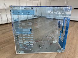 Plexiglas ATX Retro PC Gehäuse CD-RW + 1,44MB Floppy Modding