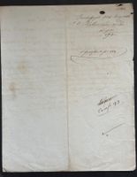 HISTORISCHES HANDSCHRIFTLICHES DOKUMENT VON 1842