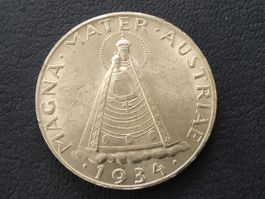 5 Schilling Silbermünze Maria Zell   VZ ++