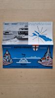 Alte Bodensee Auto-Fähre Fahrplan Konstanz-Meersburg 1966