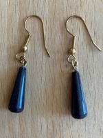 Ohrhänger Goldfluss Schwarz/leichter Glitzer