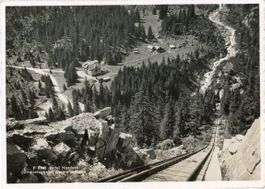 Grimsel -  Gelmersee-Bahn   BE und Hôtel HANDECK  um 1958