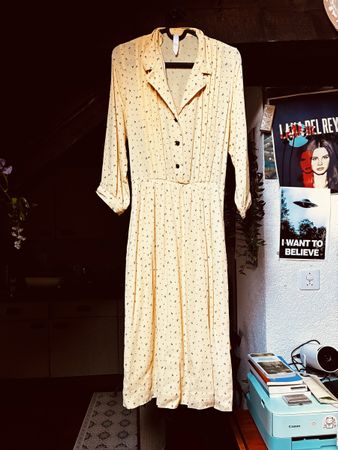 Vintage Yellow Dress 