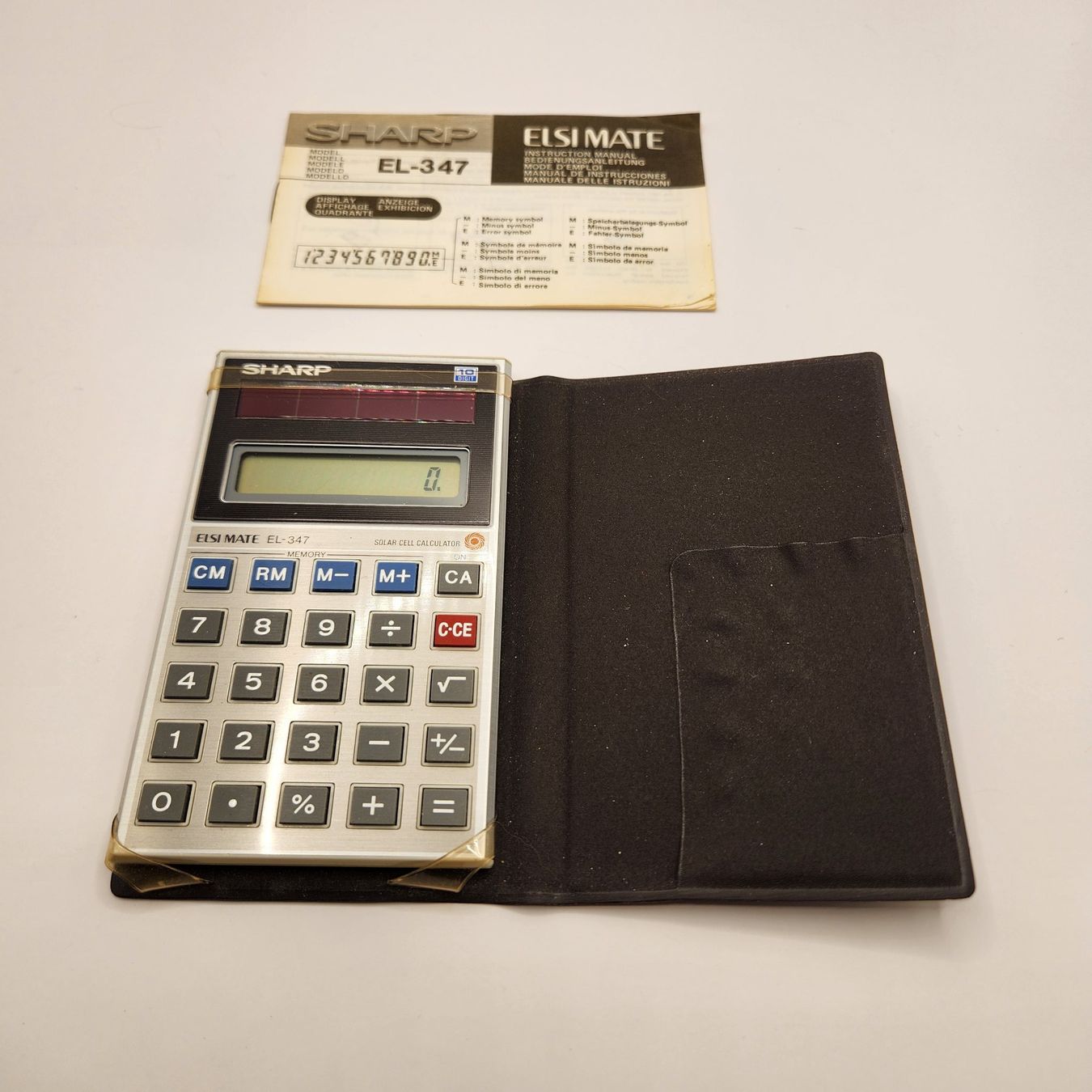 Sharp Calcolatrici tascabili: Sharp EL-347 Elsimate Rechner, Vintage, mit Hülle, Top! – Usato da Altendorf venduto da Zeitkapsel 1