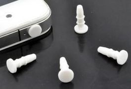 10 Anti-dust plug für Mobiltelefon weiss