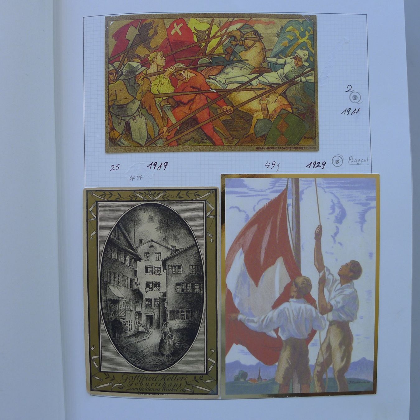 Tutti i francobolli: 1938-2015, grosse Sammlung Pro Patria in 2 Alben. – Usato da Sursee venduto da Luzernerraute 1