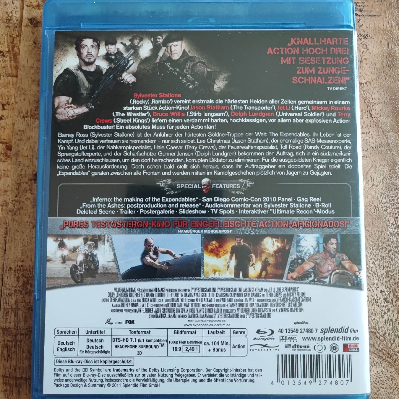Tutti i DVDs: The Expendables Blu-ray Special Edition – Usato da Dübendorf venduto da kb86_MOVIE 1