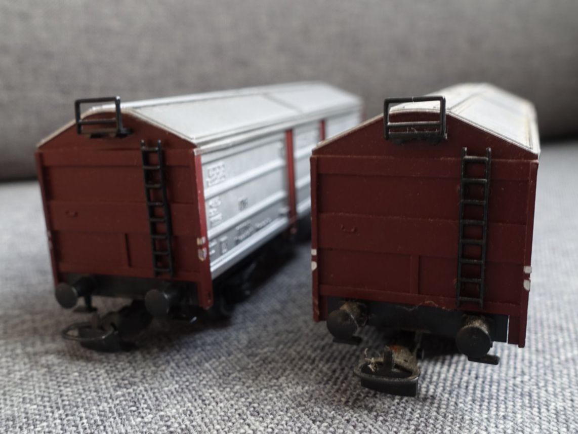 Kleinbahn Modelleisenbahnen: KLEINBAHN 2x No. 309 DB Güterwagen mit Schiebedach, -wänden – Gebraucht aus Wallbach von Sarrows 3